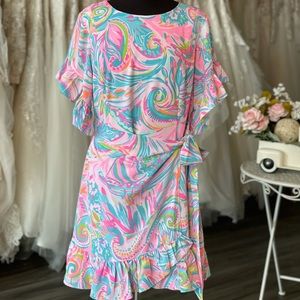 Lilly Pulitzer Darlah Dress Carnivale Coral 14